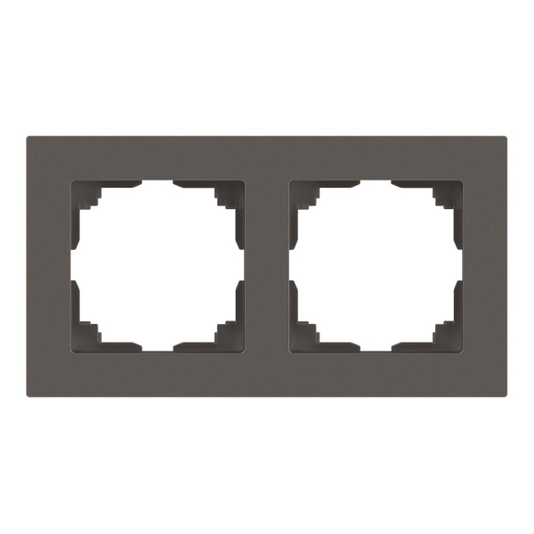 Рамка на 2 поста Intro Accent титан 6-502-09