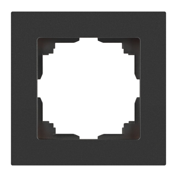 Рамка на 1 пост Intro Accent графит 6-501-07