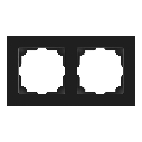 Рамка на 2 поста Intro Accent антрацит 6-502-05