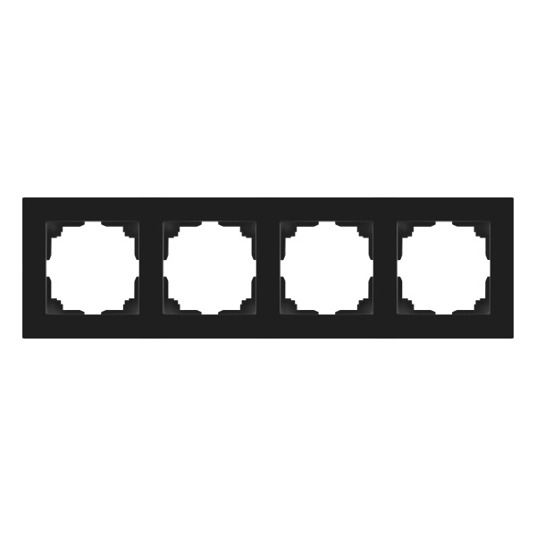 Рамка на 4 поста Intro Accent антрацит 6-504-05