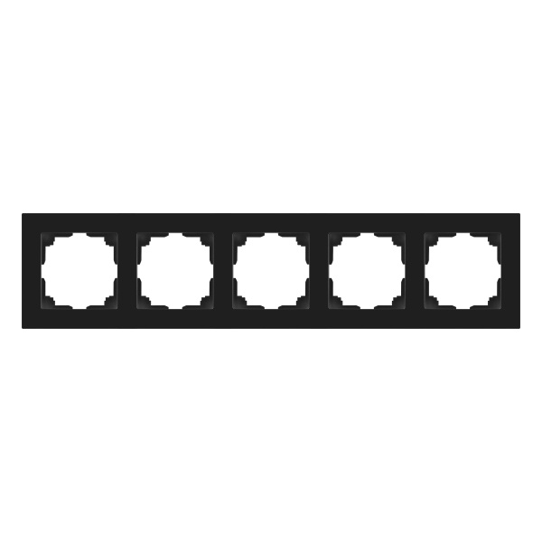 Рамка на 5 постов Intro Accent антрацит 6-505-05