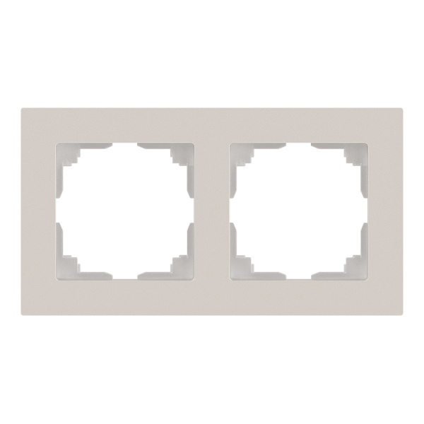 Рамка на 2 поста Intro Accent перламутр 6-502-06