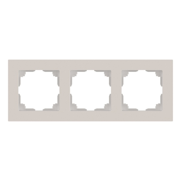 Рамка на 3 поста Intro Accent перламутр 6-503-06