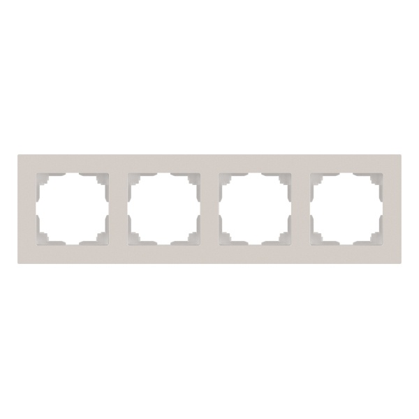 Рамка на 4 поста Intro Accent перламутр 6-504-06
