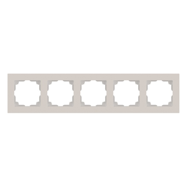 Рамка на 5 постов Intro Accent перламутр 6-505-06
