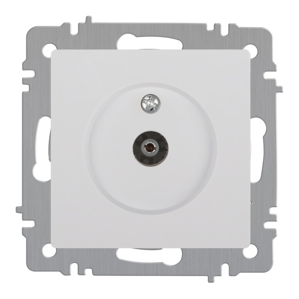 Розетка TV Intro Accent одиночная IP20 белый 6-301-01