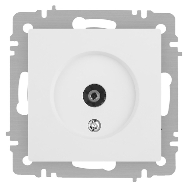 Розетка TV Intro Accent одиночная IP20 белый матовый 6-301-01М