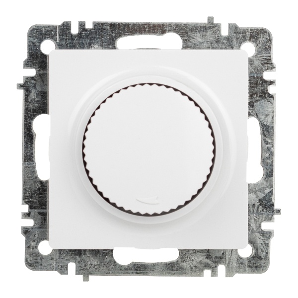 Светорегулятор Intro 600Вт поворотный 230В IP20 белый 6-401-01