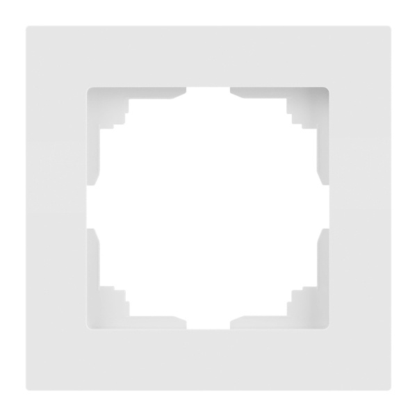 Рамка на 1 пост Intro Accent белый матовый 6-501-01М
