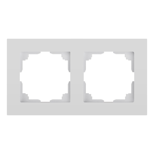 Рамка на 2 поста Intro Accent белый 6-502-01