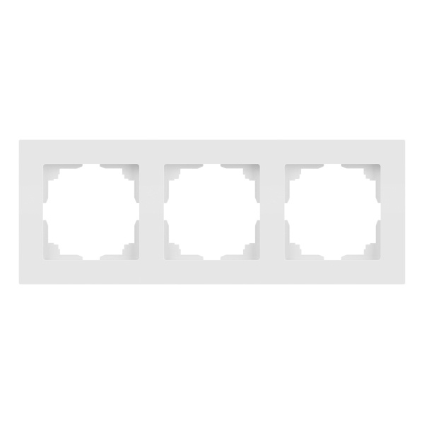 Рамка на 3 поста Intro Accent белый матовый 6-503-01М
