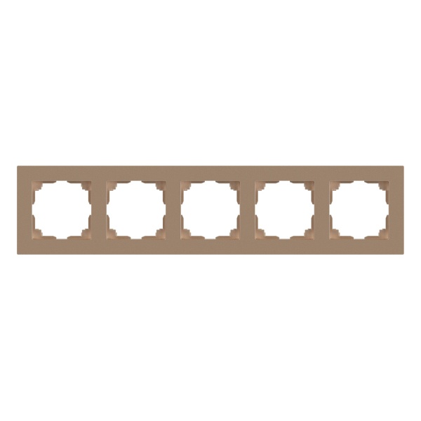 Рамка на 5 постов Intro Accent шампань 6-505-04