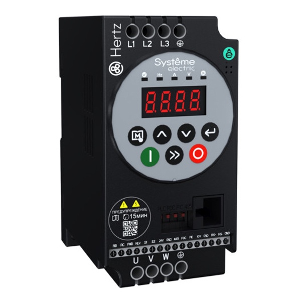 Преобразователь частоты SE STV050Hertz 1,5 кВт вход 220В ЭМС-фильтр С3 с LED панелью