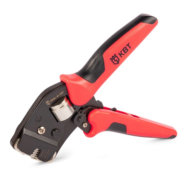 Пресс-клещи КВТ ПКВк-6т Профи (кримпер) для опрессовки втулочных наконечников 0,25-6 мм2
