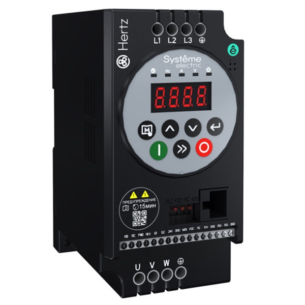 Преобразователь частоты SE STV050Hertz 1,5 кВт вход 380В ЭМС-фильтр С3 с LED панелью