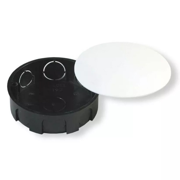 Коробка распределительная Hegel d 96 глубина 30 мм с крышкой скрытой установки для сплошных стен