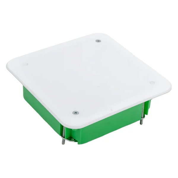 Коробка распределительная Hegel 113х113х45 мм с крышкой скрытой установки для полых стен