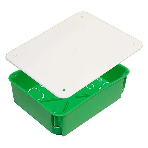 Коробка распределительная Hegel 120х100х50 мм с крышкой скрытой установки для полых стен