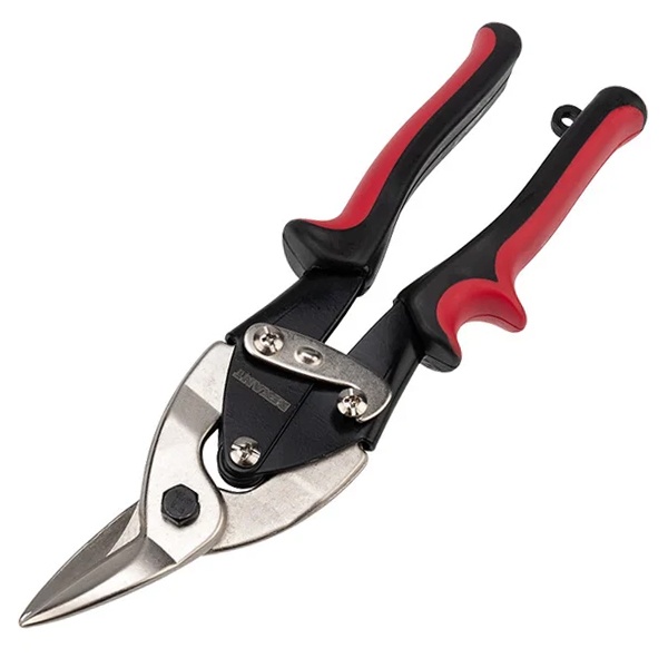 Ножницы по металлу правые Rexant 260 мм никелированные, двухкомпонентные рукоятки