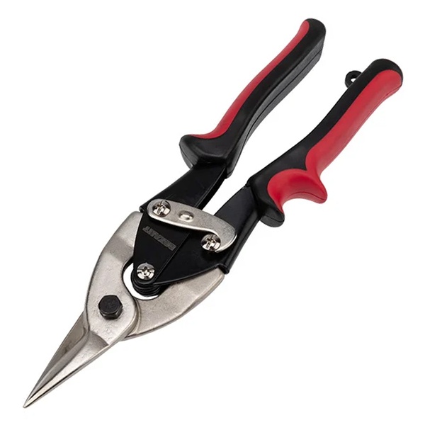 Ножницы по металлу прямые Rexant 260 мм никелированные, двухкомпонентные рукоятки