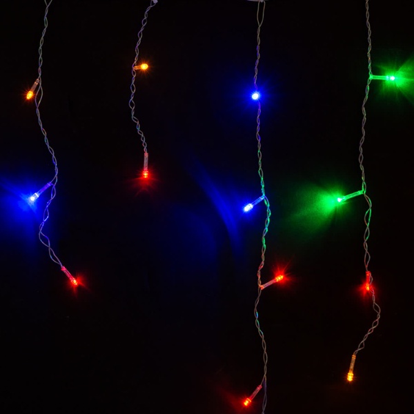 Гирлянда светодиодная TDM Бахрома 1,9х0,5 м, 68LED Мультиколор 250В, 8 режимов свечения, IP20