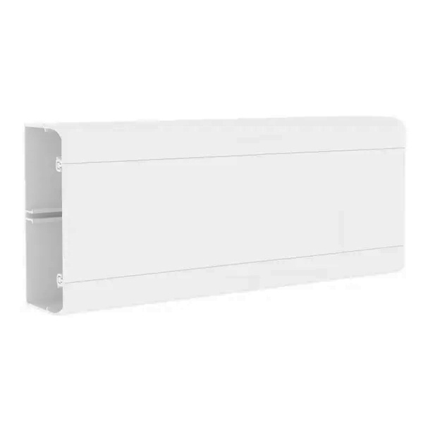 Кабель-канал ПВХ EKF C-Line 105х50х2000мм парапетный с крышкой 65мм белый (8м) (кабельный короб)