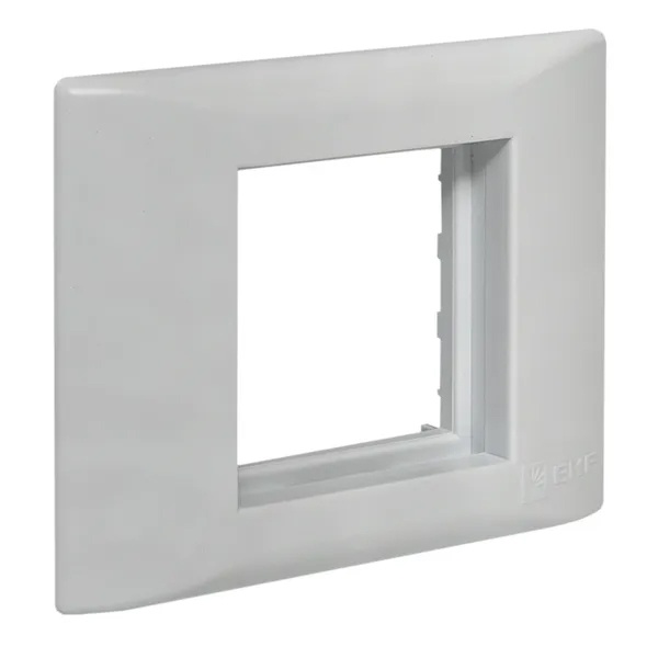 Рамка+суппорт EKF C-Line на 2 модуля (1 пост) для парапетного кабельного канала 105х50мм белый
