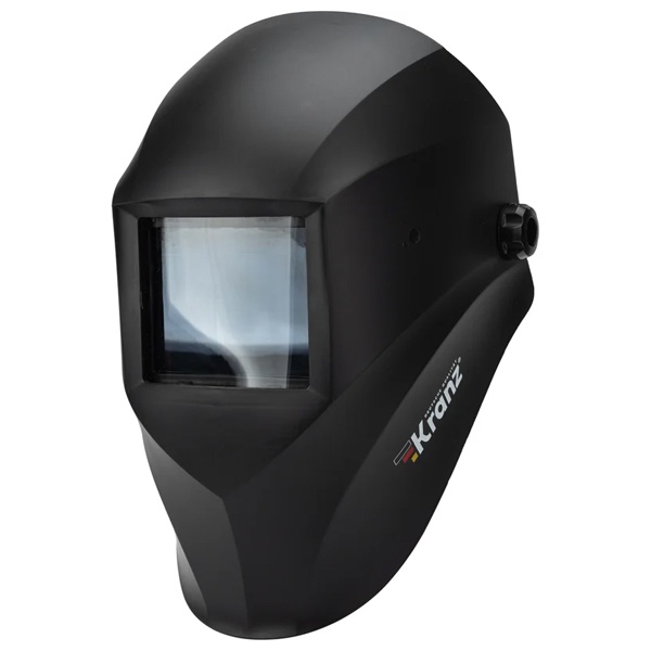 Маска сварщика Kranz с черным минеральным стеклом DIN 9