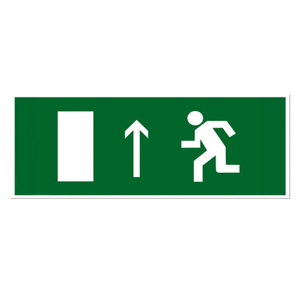 Знак TDM Направление к эвакуационному выходу прямо 350х124мм для ССА