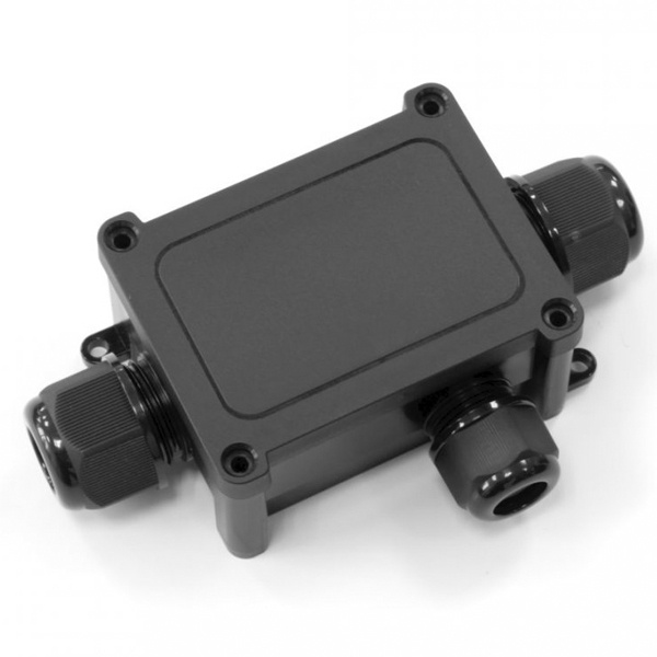 Распределительная коробка Промрукав 3-вводная IP68 ПА66 40А 450В d5-14 мм 135х81х42 черная