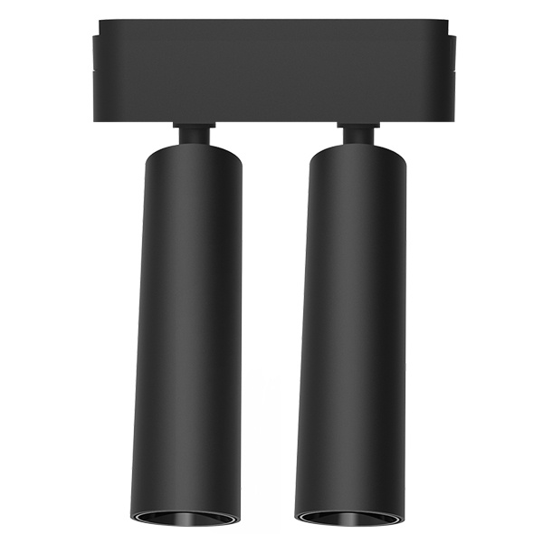 Трековый светодиодный светильник MTR16 2016 2x8W 4000K 40V 24° BL IP20 низковольтный Pro черный