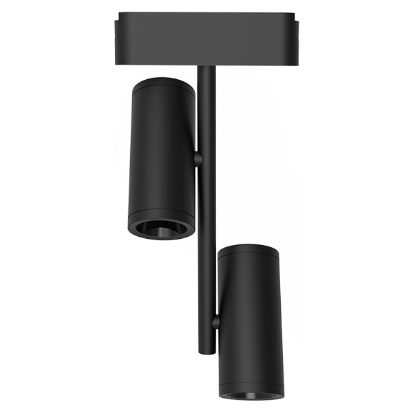 Трековый светодиодный светильник MTR16 2320B 2x10W 4000K 40V 36° BL IP20 низковольтный Pro черный