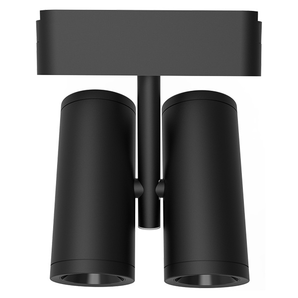 Трековый светодиодный светильник MTR16 2320A 2x10W 4000K 40V 36° BL IP20 низковольтный Pro черный