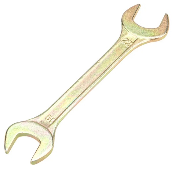 Ключ рожковый 19х22 мм, желтый цинк Rexant