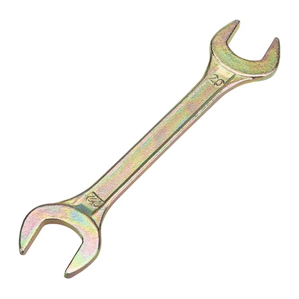 Ключ рожковый 20х22 мм, желтый цинк Rexant