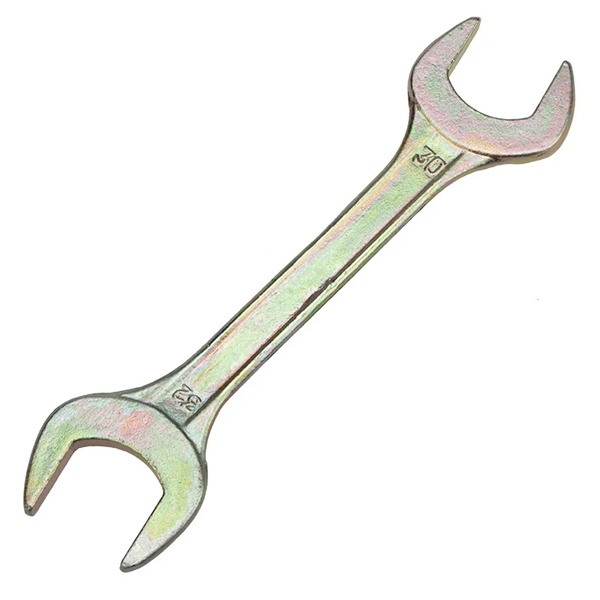 Ключ рожковый 30х32 мм, желтый цинк Rexant