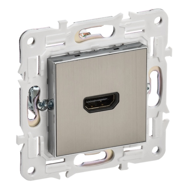 Розетка HDMI ИЭК SKANDY SK-H01N никель