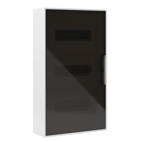 Щит настенный DKC FRAME 36 (3х12) модулей с тонированной дверцей с шиной IP40 белый