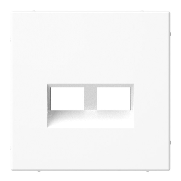 Накладка двойная SE ArtGallery для информационных разъёмов типа Keystone белая