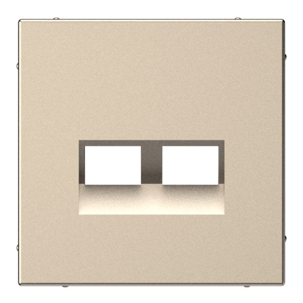 Накладка двойная SE ArtGallery для информационных разъёмов типа Keystone шампань