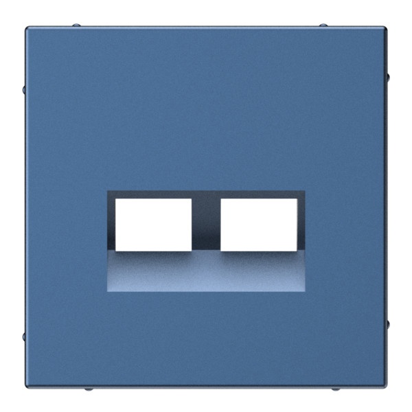 Накладка двойная SE ArtGallery для информационных разъёмов типа Keystone аквамарин
