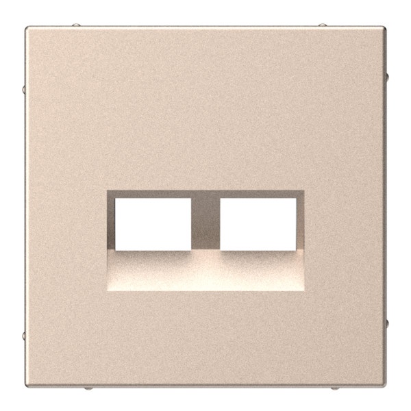 Накладка двойная SE ArtGallery для информационных разъёмов типа Keystone песочный