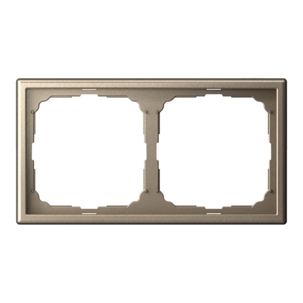 Рамка Systeme Electric ArtGallery 2 поста IP44 шампань