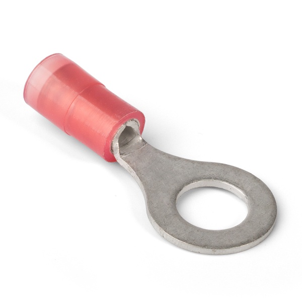 Наконечник кабельный КВТ кольцевой изолированный НКИ(н) 1.5-6 Профи М6 нейлоновая манжета 0,25-1,5мм