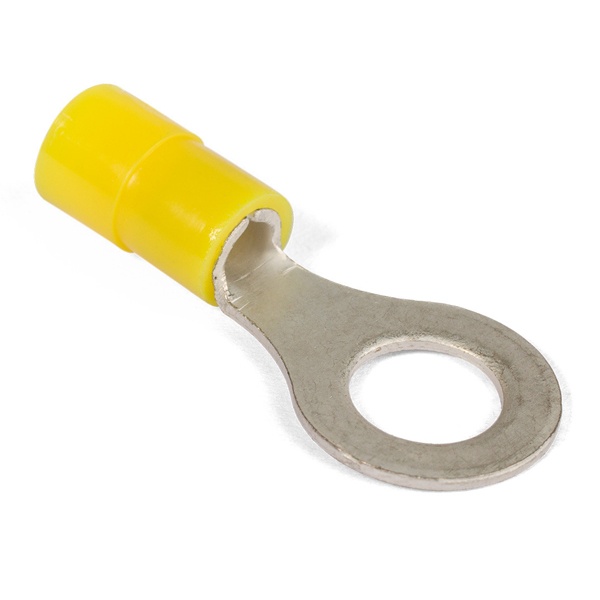 Наконечник кабельный КВТ кольцевой изолированный НКИ(н) 6.0-8 Профи М8 нейлоновая манжета 2,5-6мм2