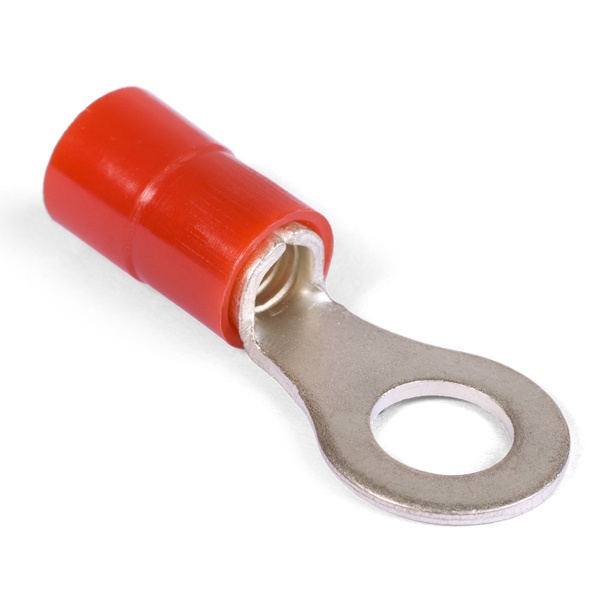 Наконечник кабельный КВТ кольцевой изолированный НКИ(н) 10-8 Профи М8 с нейлоновой манжетой 10мм2