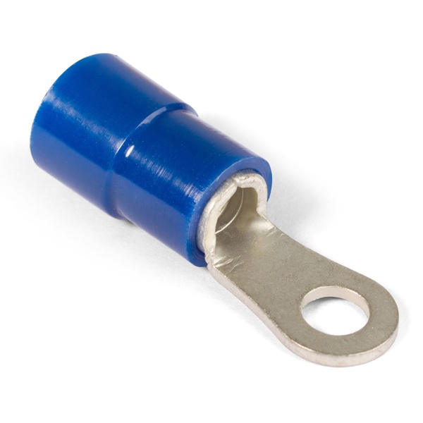 Наконечник кабельный КВТ кольцевой изолированный НКИ(н) 16-6 Профи М6 с нейлоновой манжетой 16мм2