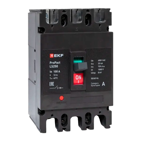 Выключатель автоматический EKF LS250 ProPact 3п 100А 25кА