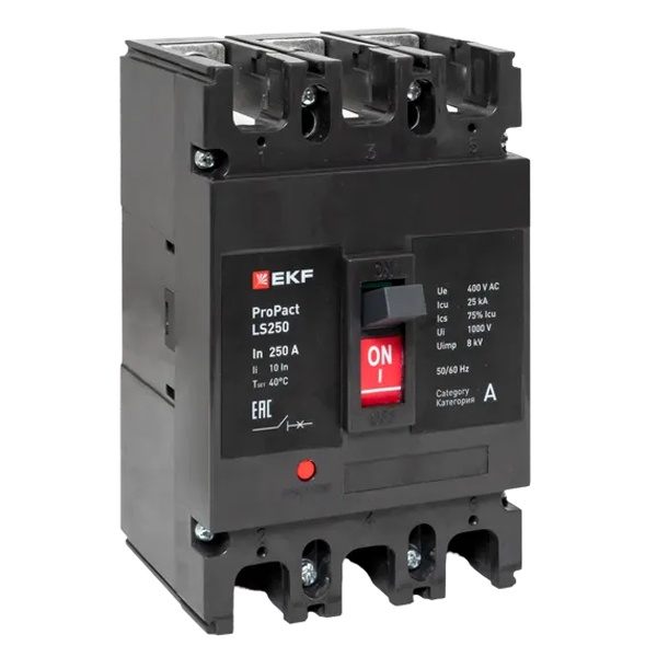 Выключатель автоматический EKF LS250 ProPact 3п 160А 25кА