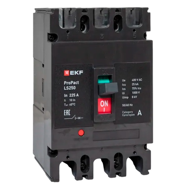 Выключатель автоматический EKF LS250 ProPact 3п 225А 25кА
